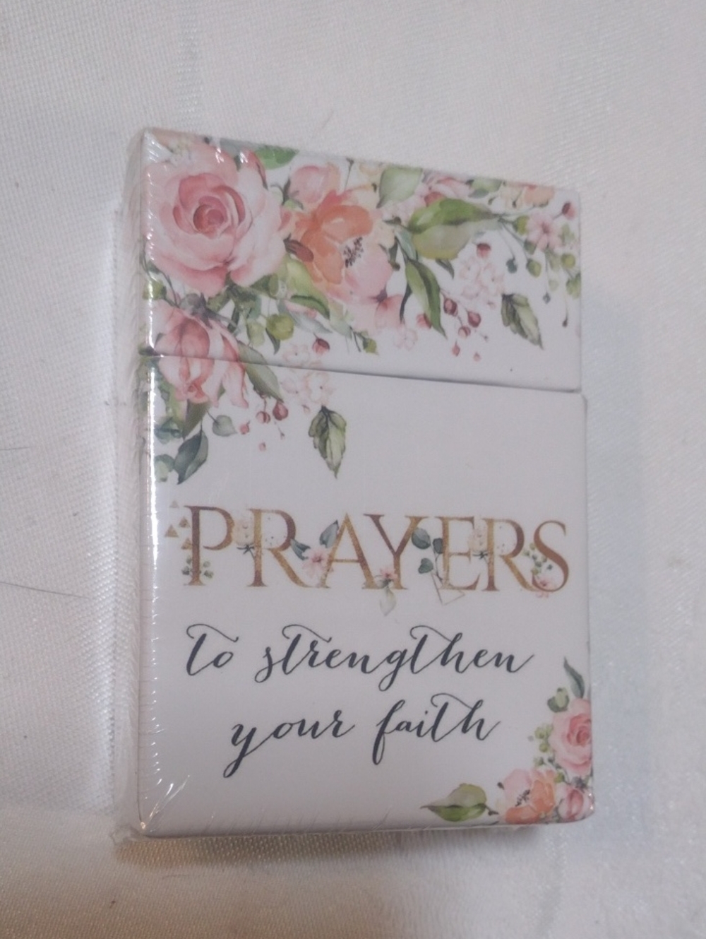 Prayers Floral Prayer Cards- White and Pink
